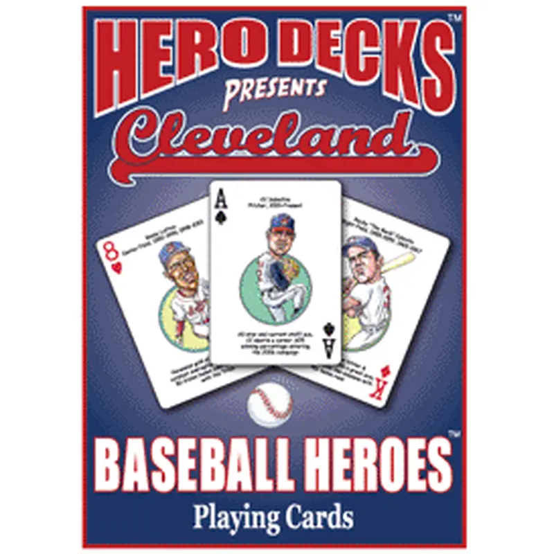 Hero Decks Caricature Playing Cards For Cleveland Indians Fans 