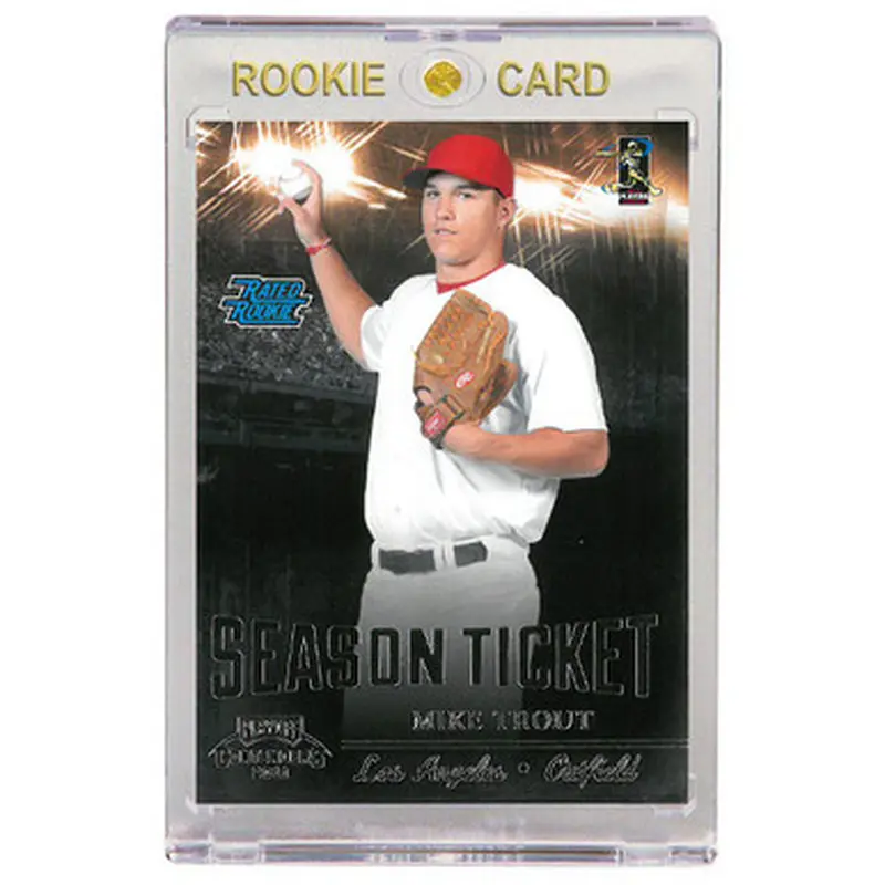 Mike Trout Los Angeles Angels 2011 Playoff Contender # 17 Rookie Card 