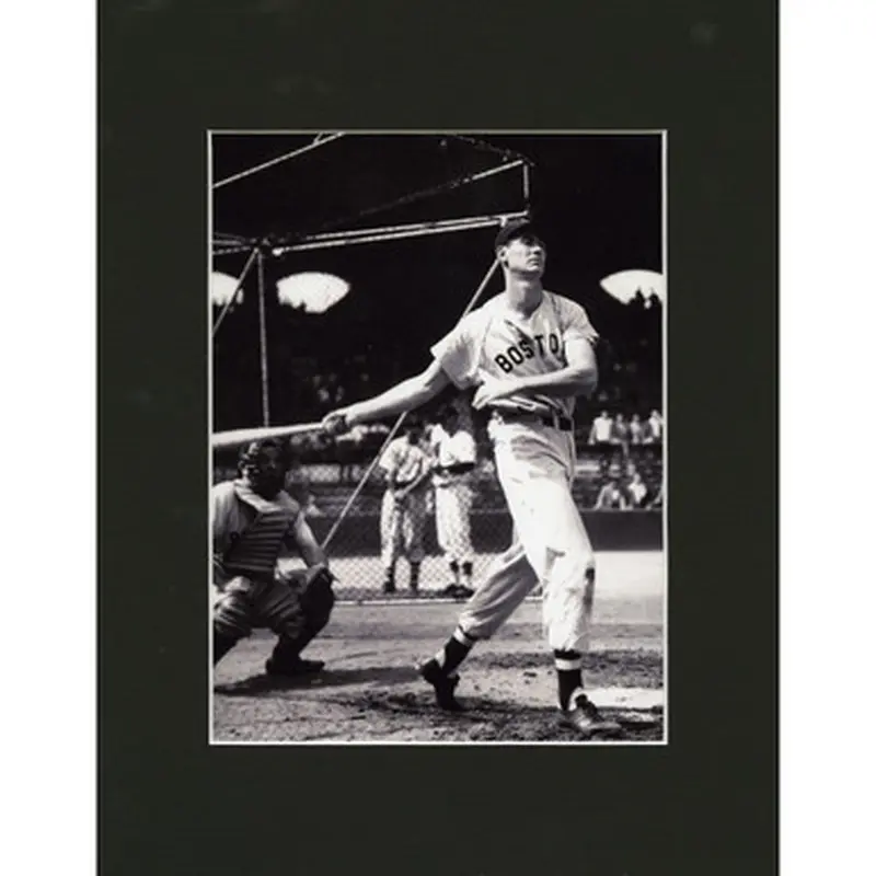 Matted 8x10 Photo- Ted Williams 