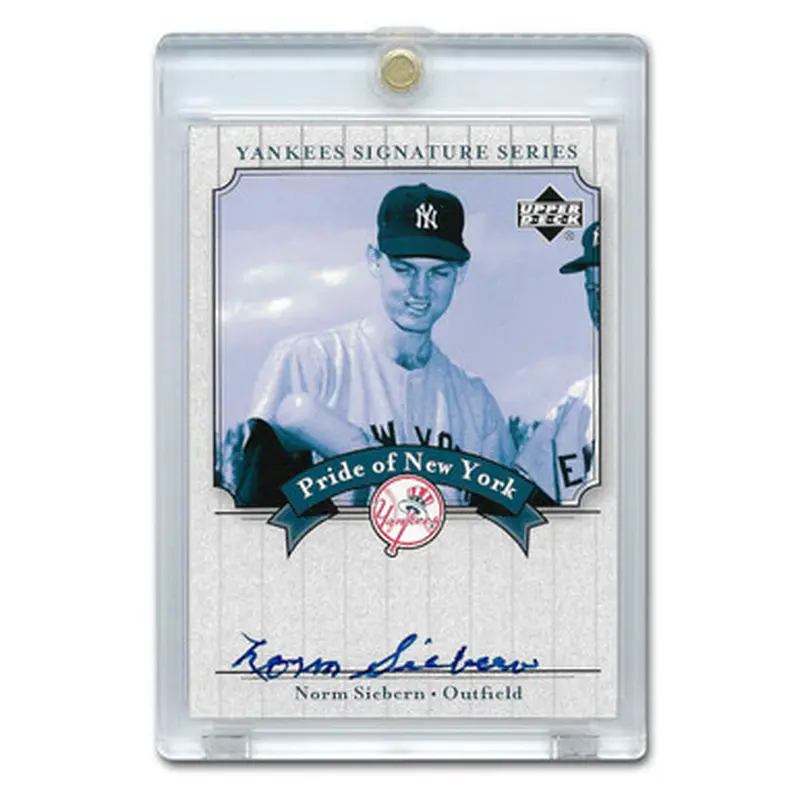 Norm Siebern Autographed Card 2003 Upper Deck Yankees Signature Series #PN-NS 