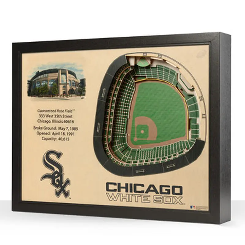 Chicago White Sox 25 Layer 25 x 19 StadiumViews 3D Wall Art 