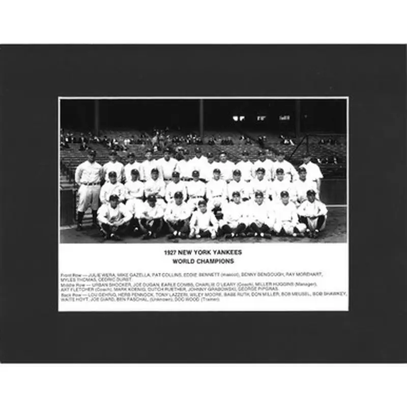 Matted 8x10 Photo- 1927 New York Yankees 