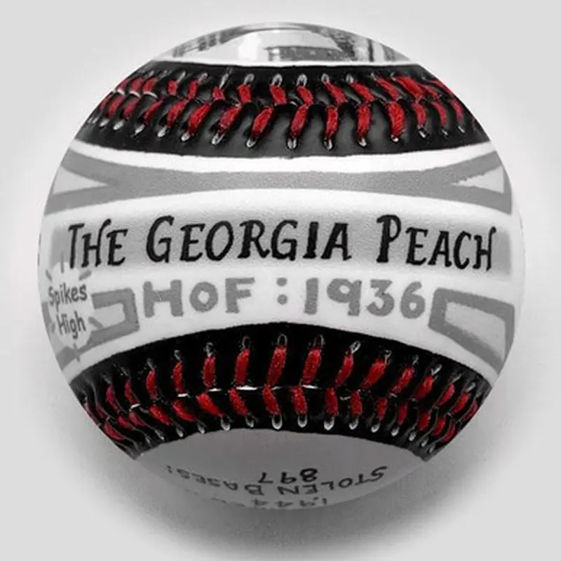 Ty Cobb G.O.A.T. Unforgettaballs Limited Commemorative Baseball with Lucite Gift Box 