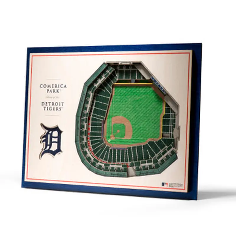 Detroit Tigers 5 Layer 17 x 13 StadiumViews 3D Wall Art 