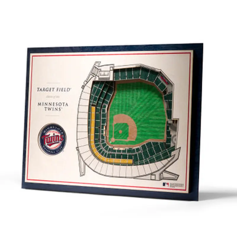 Minnesota Twins 5 Layer 17 x 13 StadiumViews 3D Wall Art 