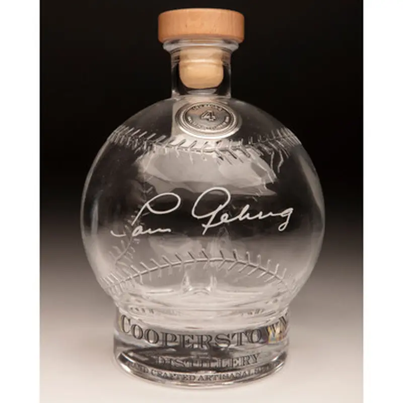 Lou Gehrig Cooperstown Distillery Hall of Fame Signature Series Baseball Decanter 