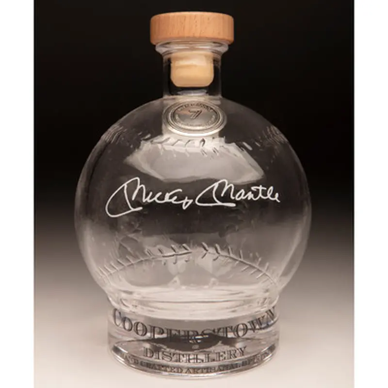 Mickey Mantle Cooperstown Distillery Hall of Fame Signature Series Baseball Decanter 