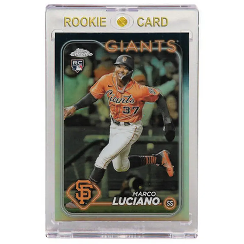 Marco Luciano San Francisco Giants 2024 Topps Chrome Refractor # 210 Rookie Card 