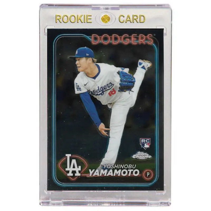 Yoshinobu Yamamoto Los Angeles Dodgers 2024 Topps Chrome # 18 Rookie Card 