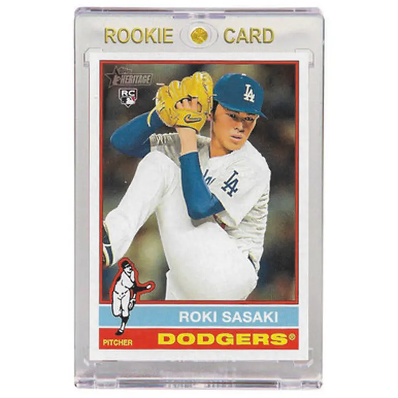 Roki Sasaki Los Angeles Dodgers 2025 Topps Heritage # 224 Rookie Card 