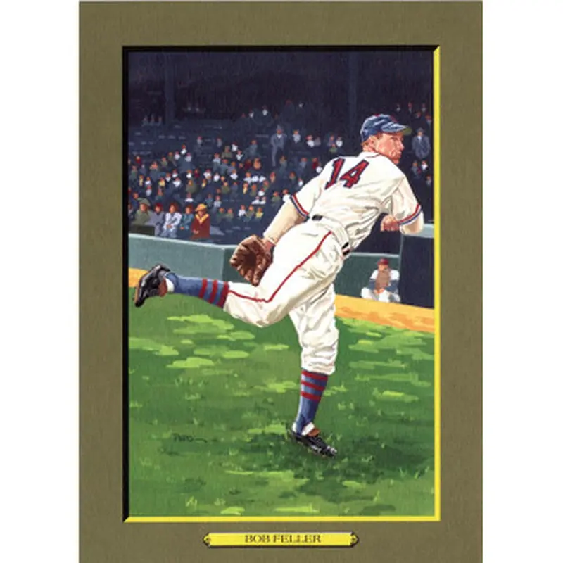 Bob Feller Perez-Steele Hall of Fame Great Moments Limited Edition Jumbo Postcard # 83 