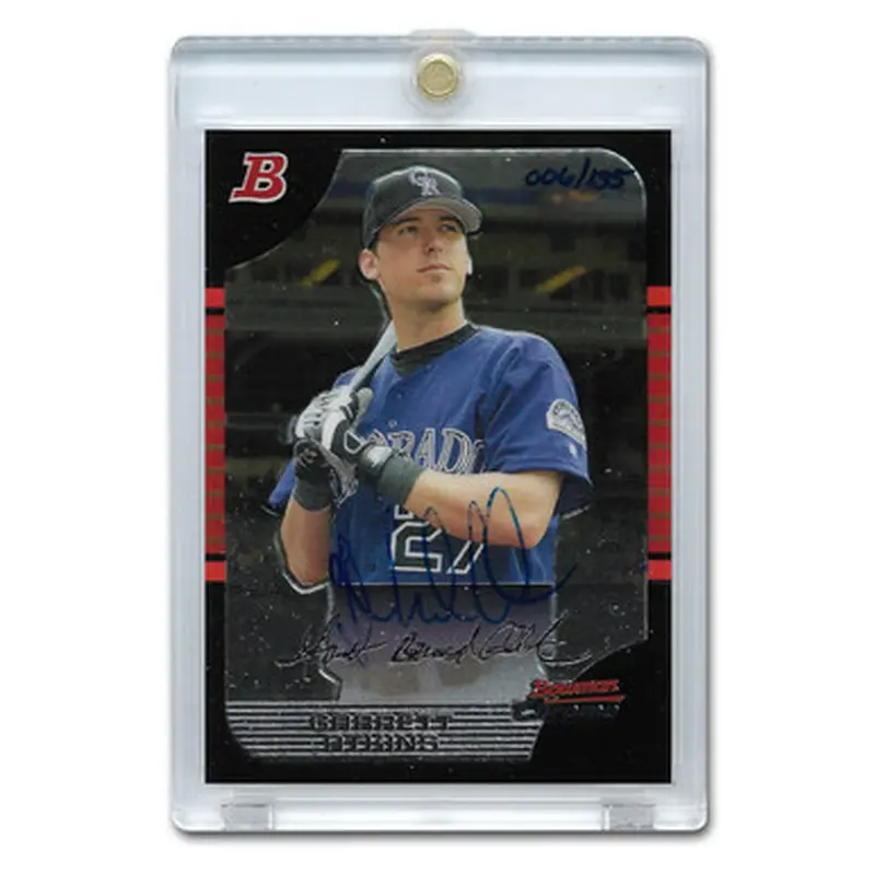 Garrett Atkins Autographed Card 2006 Bowman Originals Buyback # BPD3 Ltd Ed of 135 