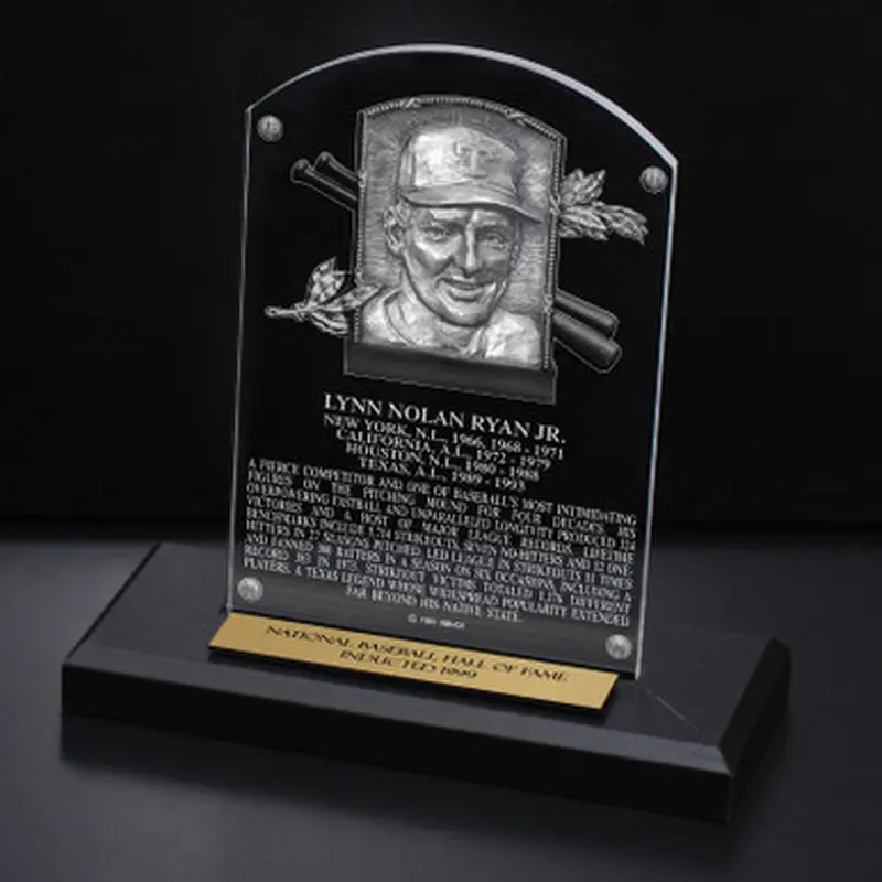 Nolan Ryan Acrylic Replica Hall of Fame Plaque 