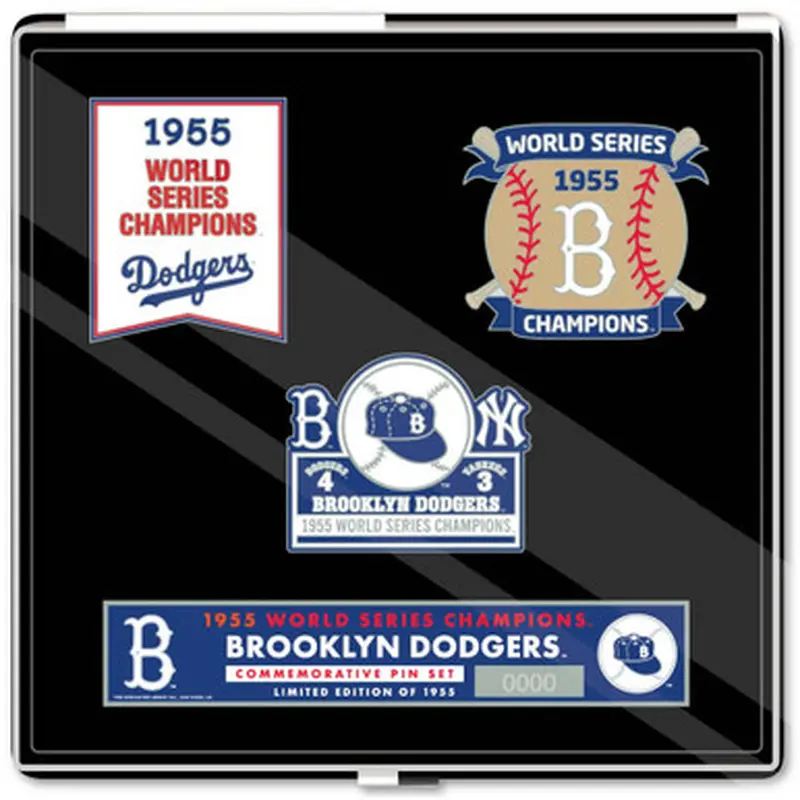 1955 Brooklyn Dodgers World Series Champions Limited Edition Pin Set 