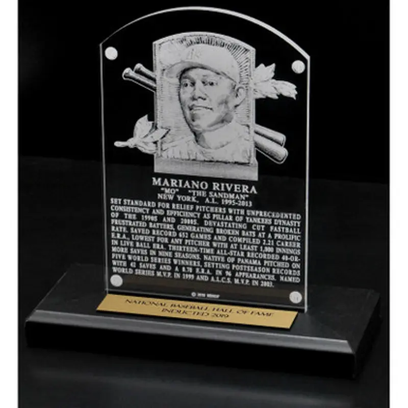 Mariano Rivera Acrylic Replica Hall of Fame Plaque 