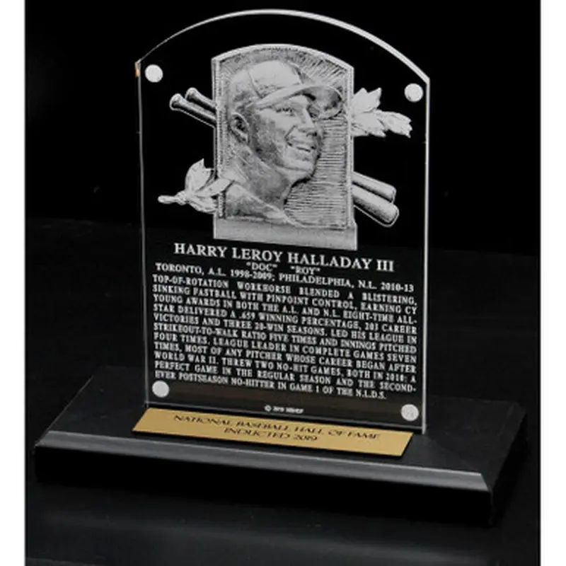 Roy Halladay Acrylic Replica Hall of Fame Plaque 