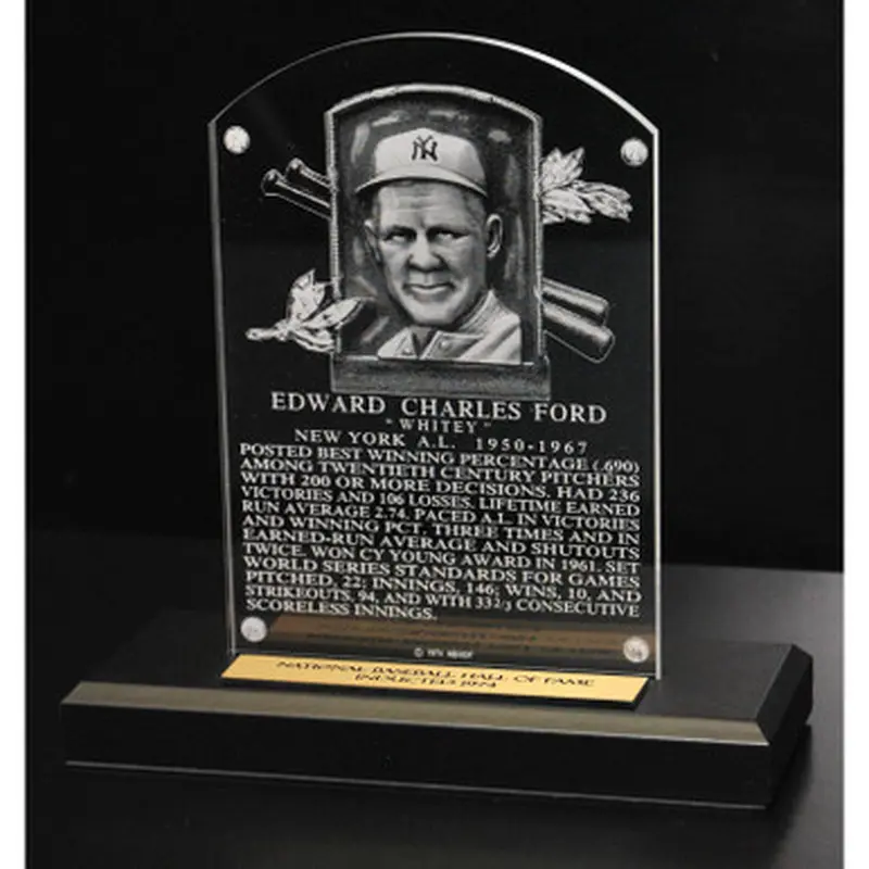 Whitey Ford Acrylic Replica Hall of Fame Plaque 