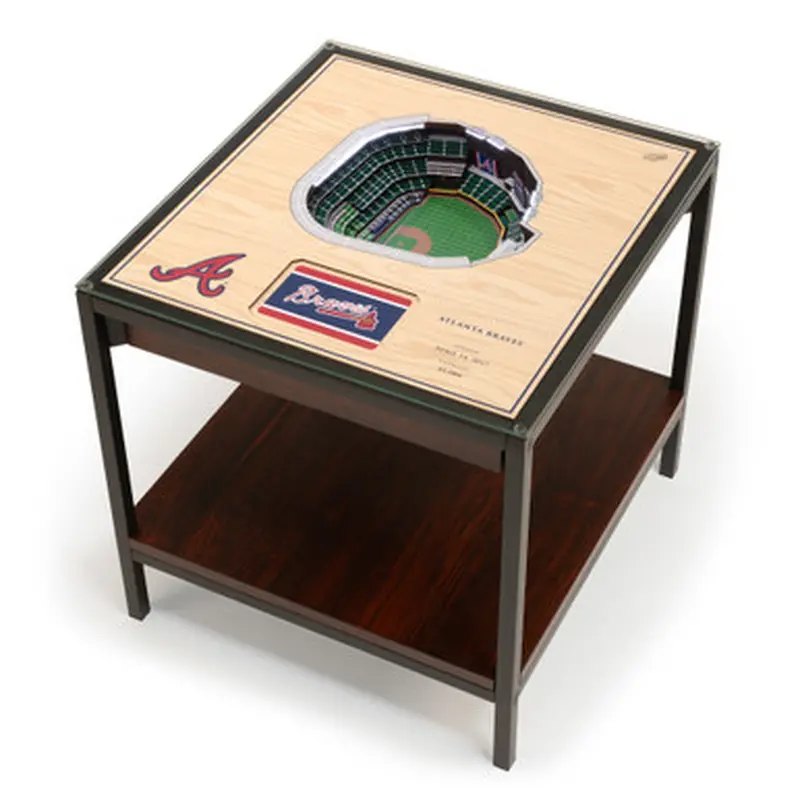 Atlanta Braves 25-Layer StadiumViews Lighted End Table 
