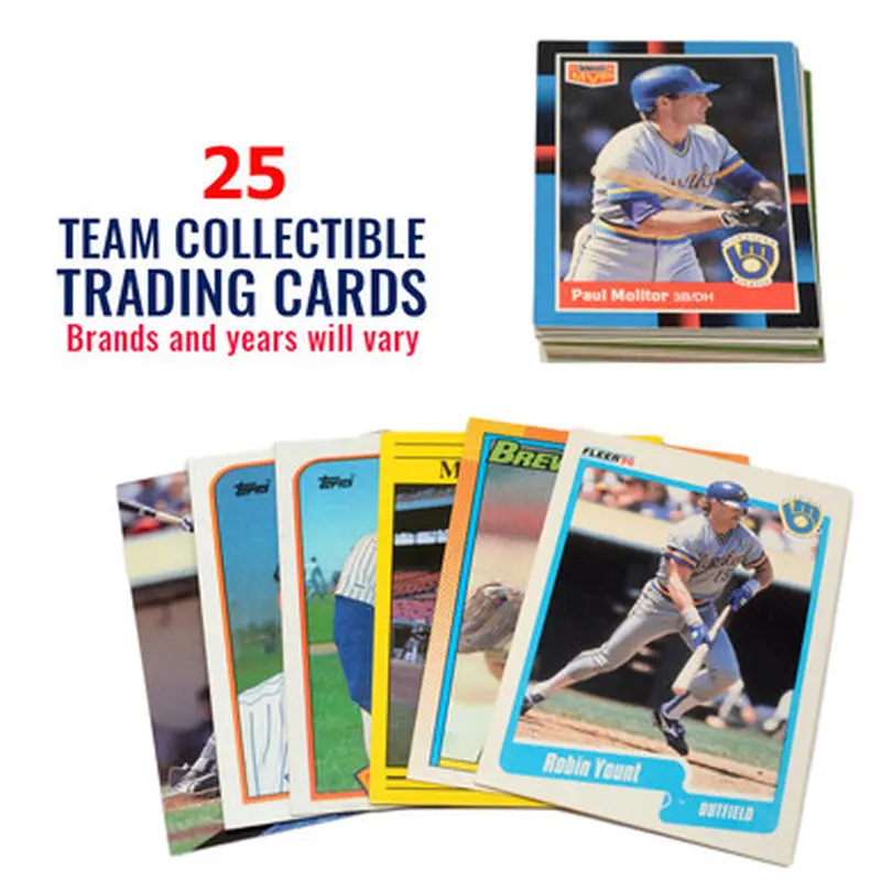 Milwaukee Brewers 25 Card Team Baseball Card Lot 