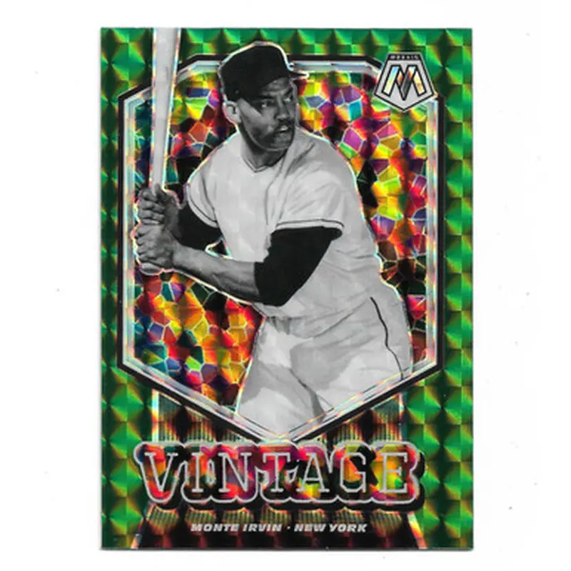 Monte Irvin 2021 Panini Mosaic Vintage Green # 14 