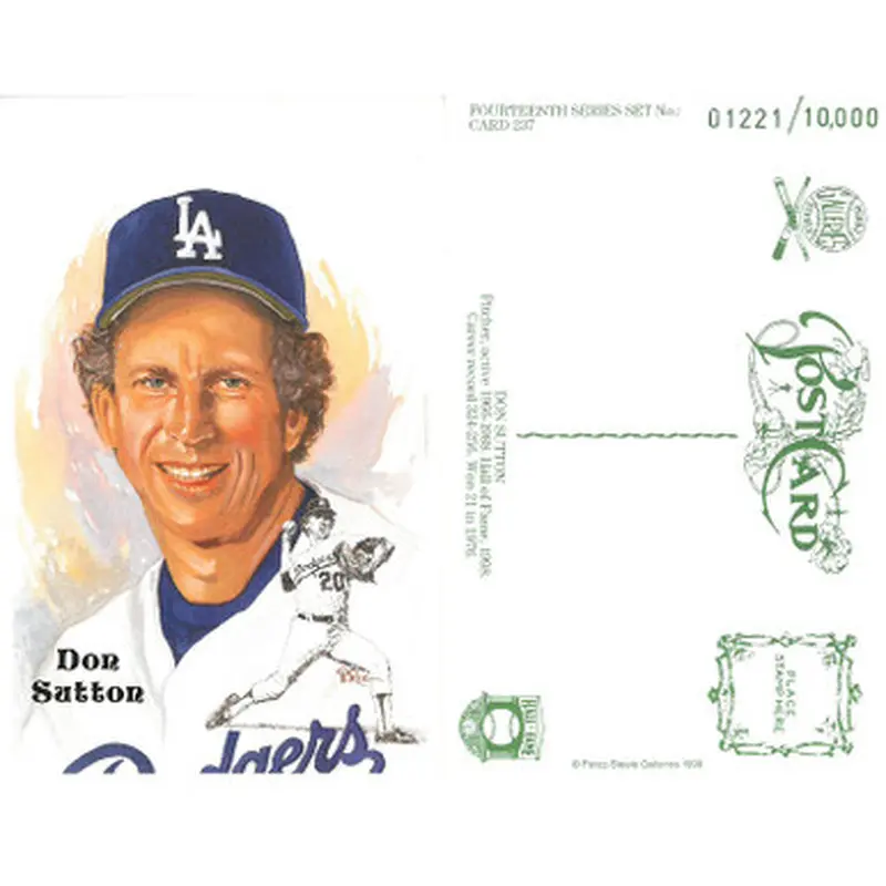 Perez-Steele Don Sutton Limited Edition Postcard # 237 - Lot of 50 