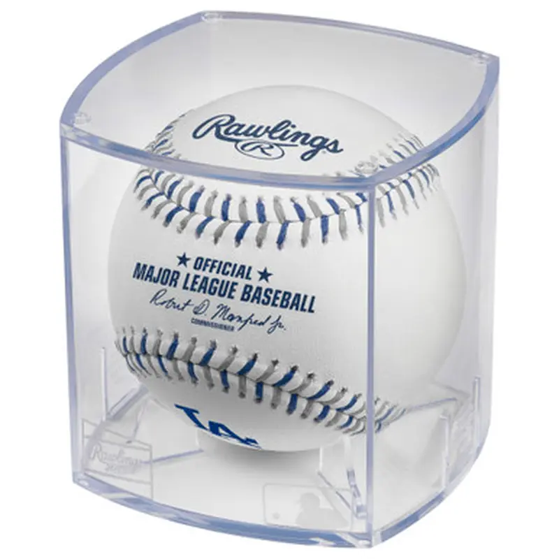 Rawlings Los Angeles Dodgers Logo MLB Official Game Baseball with Display Case 