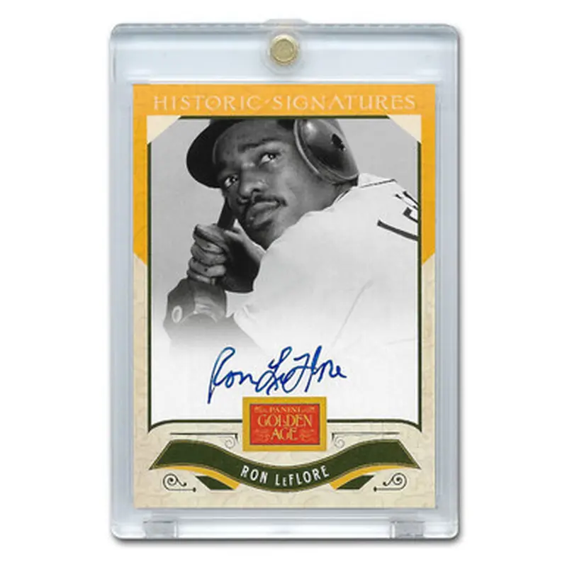 Ron Leflore Autographed Card 2013 Panini Golden Age Historic Signatures # RL 