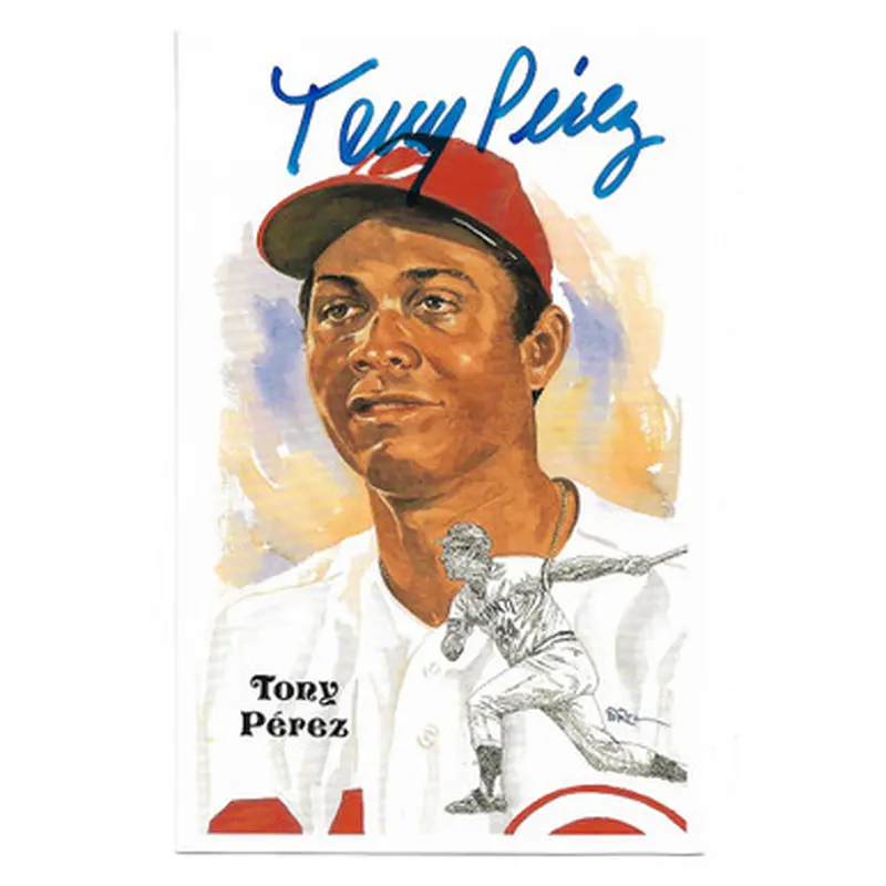 Tony Perez Autographed Perez-Steele HOF Series Postcard #248 (JSA) 