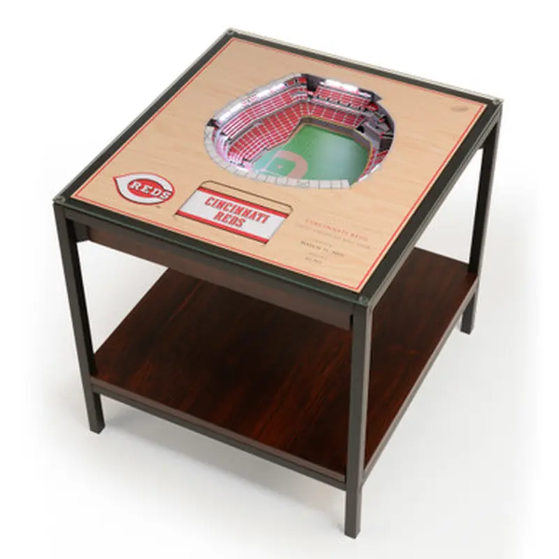 Cincinnati Reds 25-Layer StadiumViews Lighted End Table - Great American Ballpark 