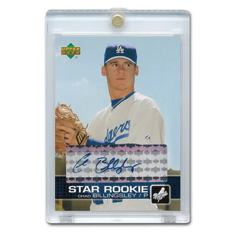 Chad Billingsley Autographed Card 2003 Upper Deck # P17 
