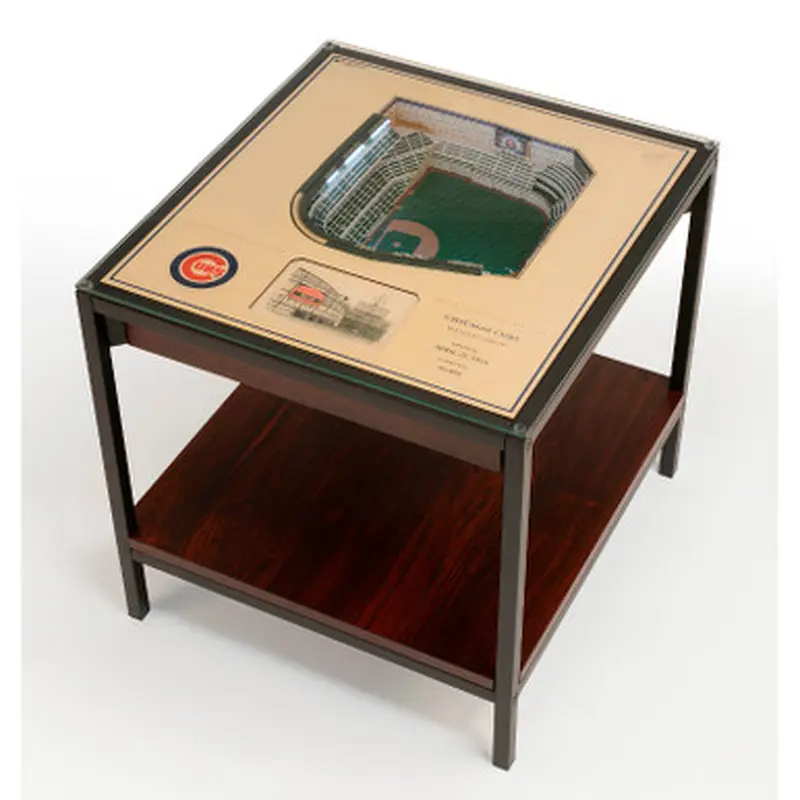 Chicago Cubs 25-Layer StadiumViews Lighted End Table - Wrigley Field 