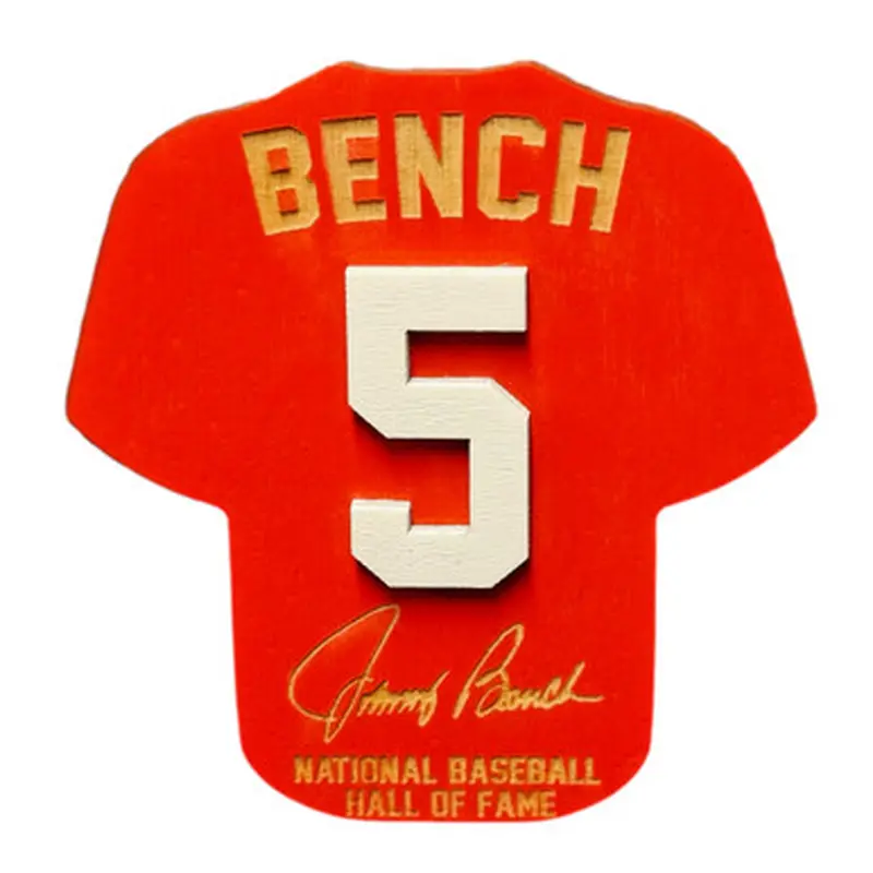 Johnny Bench Wooden 3D Jersey Jumbo Magnet 