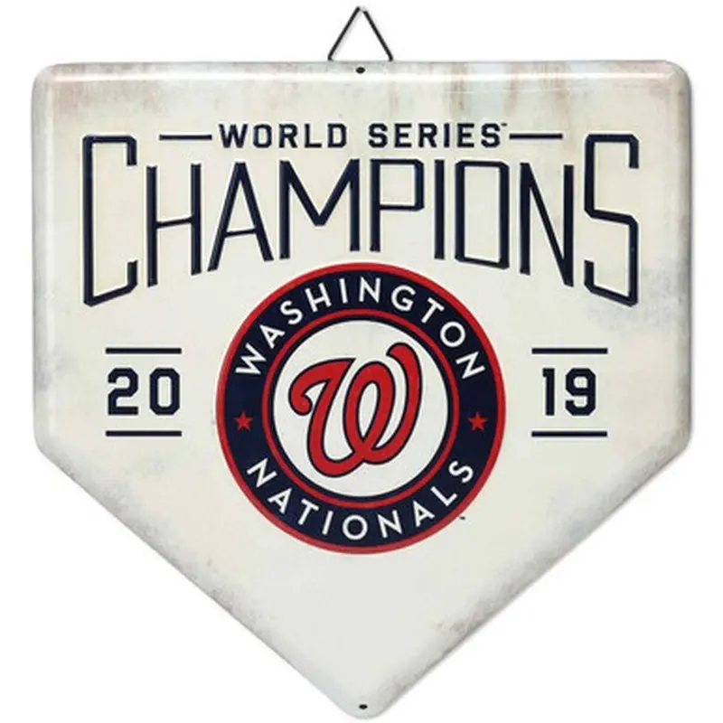 Washington Nationals World Series Champions Home Plate Metal Wall Art 