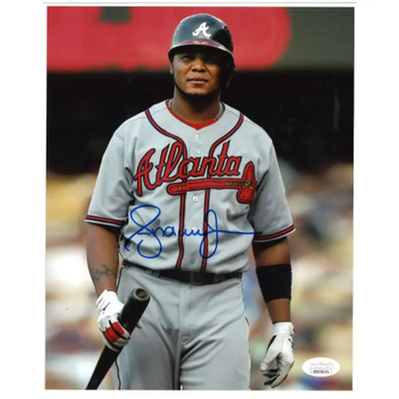 Andruw Jones Autographed 8x10 Photograph (JSA-134) 