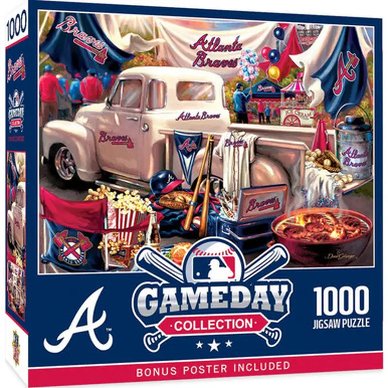 Atlanta Braves Masterpieces Gameday 1000 Piece Jigsaw Puzzle 