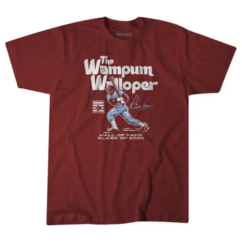 Dick Allen Hall of Fame Inductee Class of 2025 Maroon T-Shirt Size L
