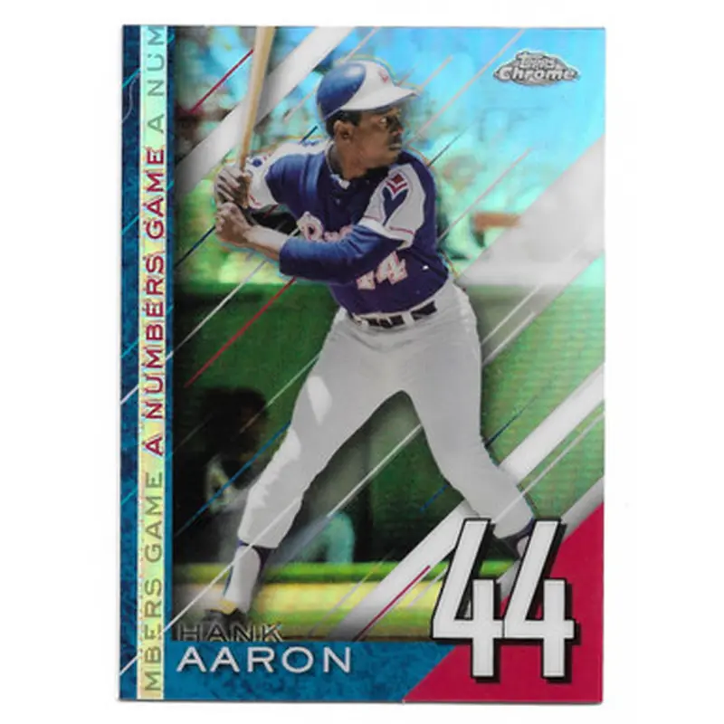 Hank Aaron 2020 Topps Chrome Numbers Game # 25 