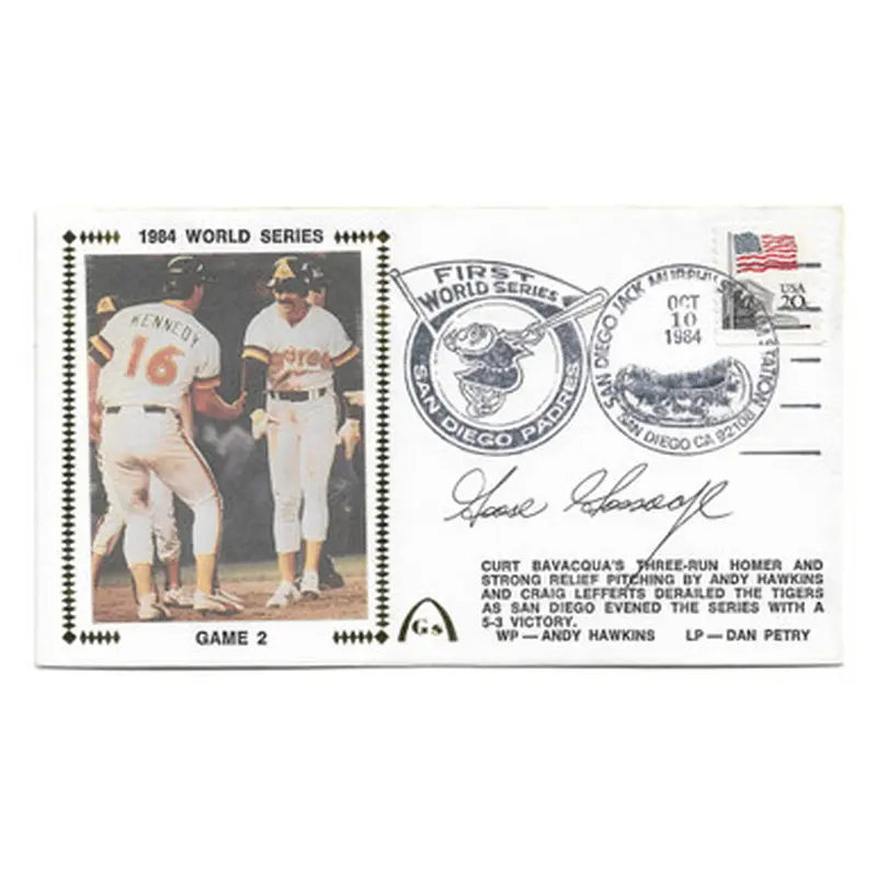 Rich Goose Gossage Autographed First Day Cover - 1984 World Series Game 2 (JSA) 