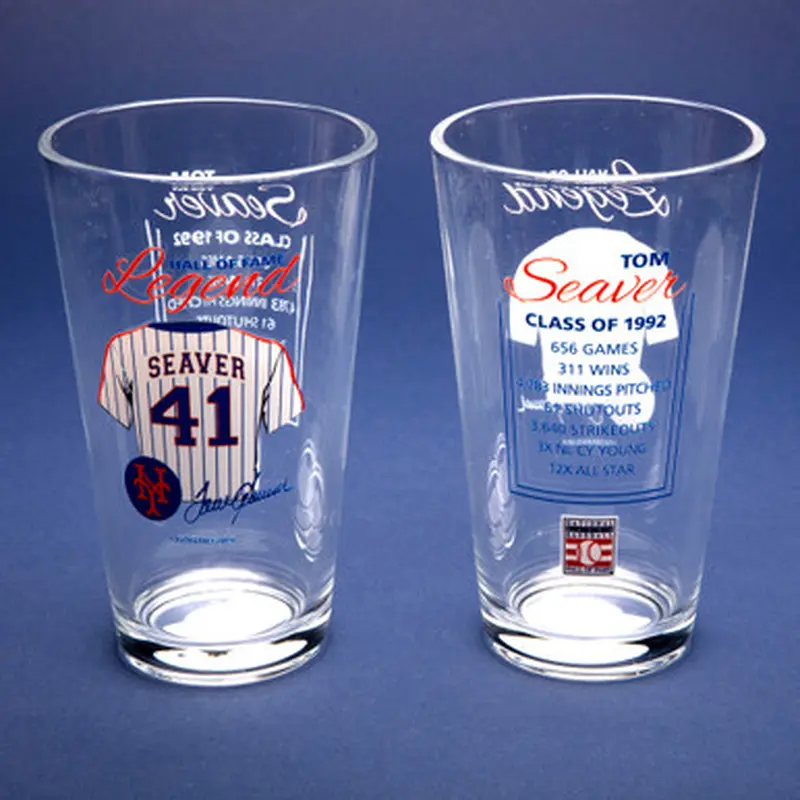 Tom Seaver Baseball Hall of Fame Legend Player Pint Glass 