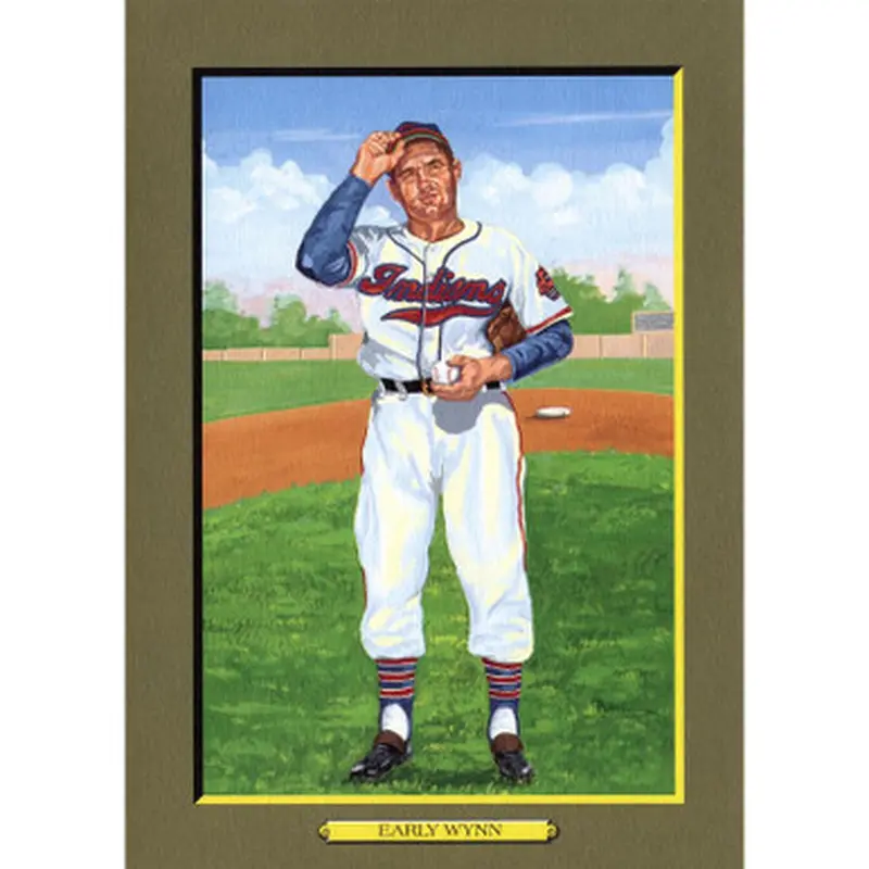 Early Wynn Perez-Steele Hall of Fame Great Moments Limited Edition Jumbo Postcard # 82 