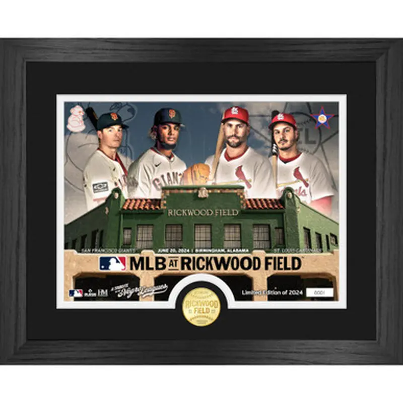 Highland Mint Giants vs Cardinals at Rickwood Field 13 x 16 Bronze Coin Photo Mint 