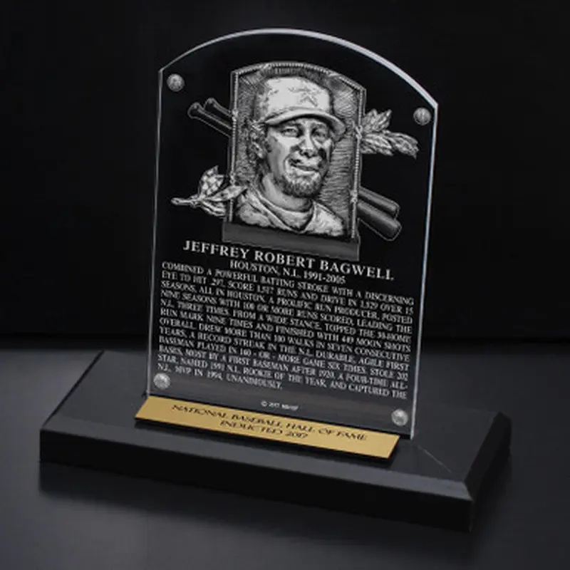 Jeff Bagwell Acrylic Replica Hall of Fame Plaque 