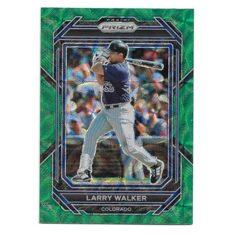 Larry Walker 2023 Panini Prizm Green Scope # 4 Ltd Ed of 75 