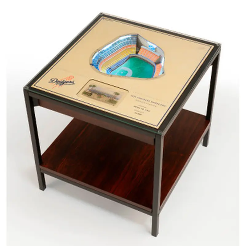 Los Angeles Dodgers 25-Layer StadiumViews Lighted End Table - Dodger Stadium 