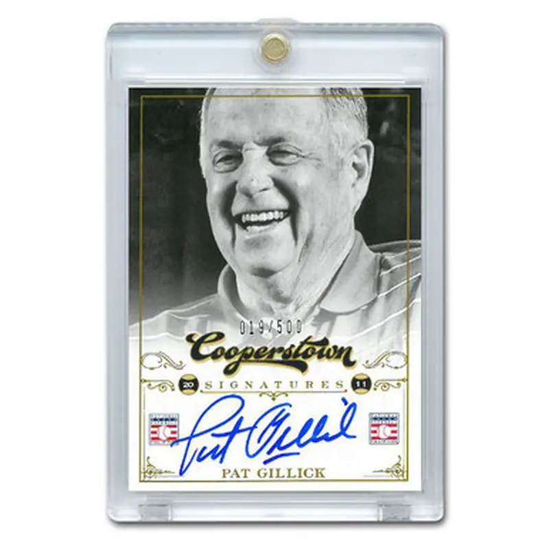 Pat Gillick Autographed Card 2012 Panini Cooperstown Ltd Ed 500 