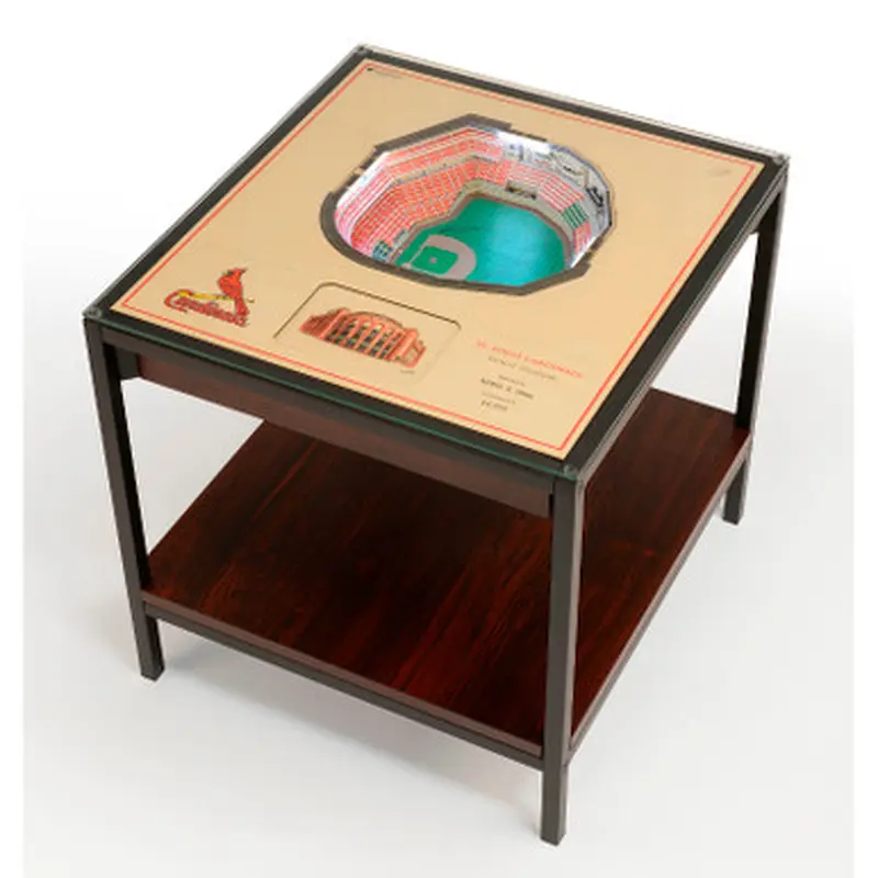 St. Louis Cardinals 25-Layer StadiumViews Lighted End Table - Busch Stadium 
