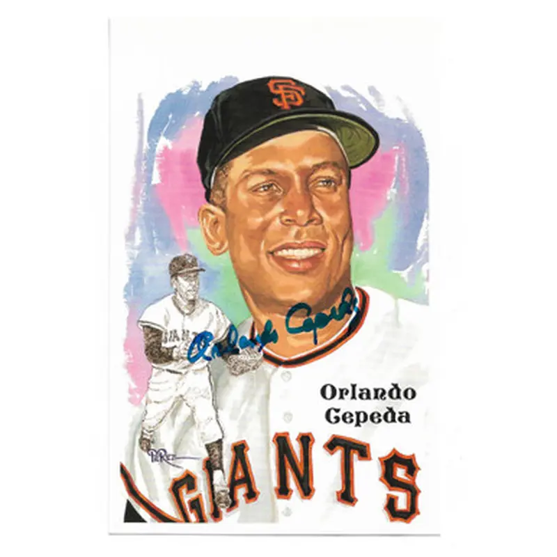 Orlando Cepeda Autographed Perez-Steele HOF Series Postcard # 239 (JSA) 