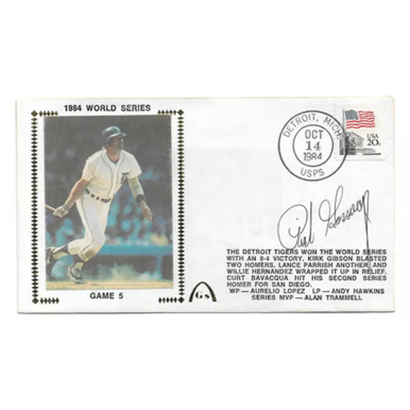 Rich Goose Gossage Autographed First Day Cover - 1984 World Series Game 5  (JSA) 