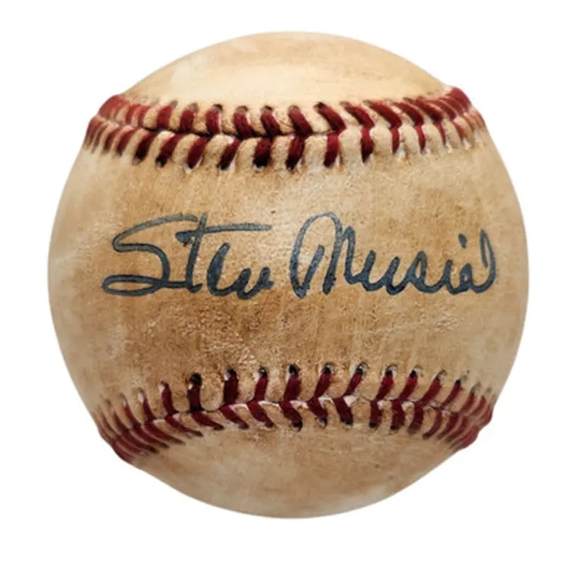 Stan Musial HOF Replicas Reproduction Autographed 1950s Baseball 