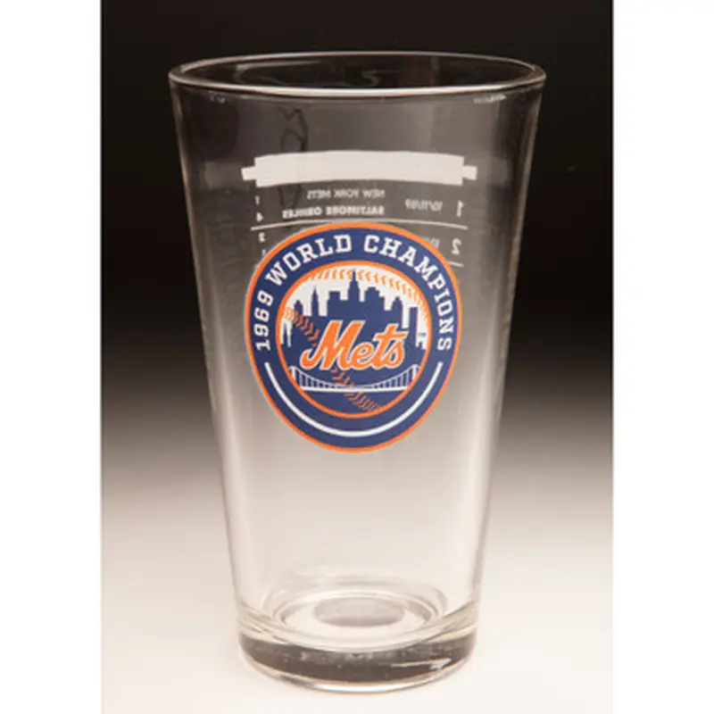 1969 New York Mets World Series Champions 16 ounce Pint Glass 